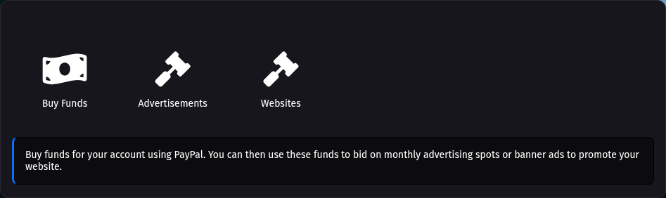 Auction Advertising Page